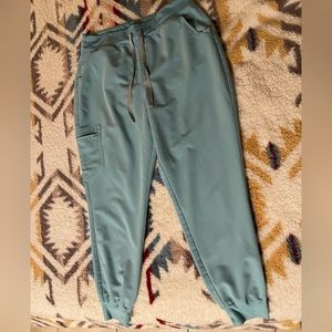 Figs high waisted zamora in sea glass